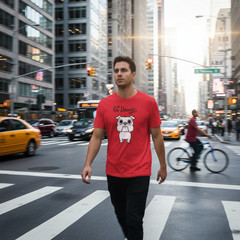 Go Dawgs Bulldog T-Shirt – Cute Dog Graphic Red Tee – UGA Football Game Day
