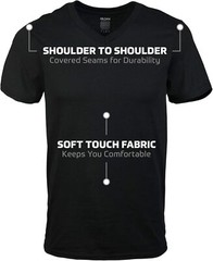 Men’S V-Neck T-Shirts, Multipack, Style G1103 Large