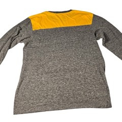 Colosseum Wichita State Shockers Long Sleeve Shirt Gray Yellow WuShock Mens M