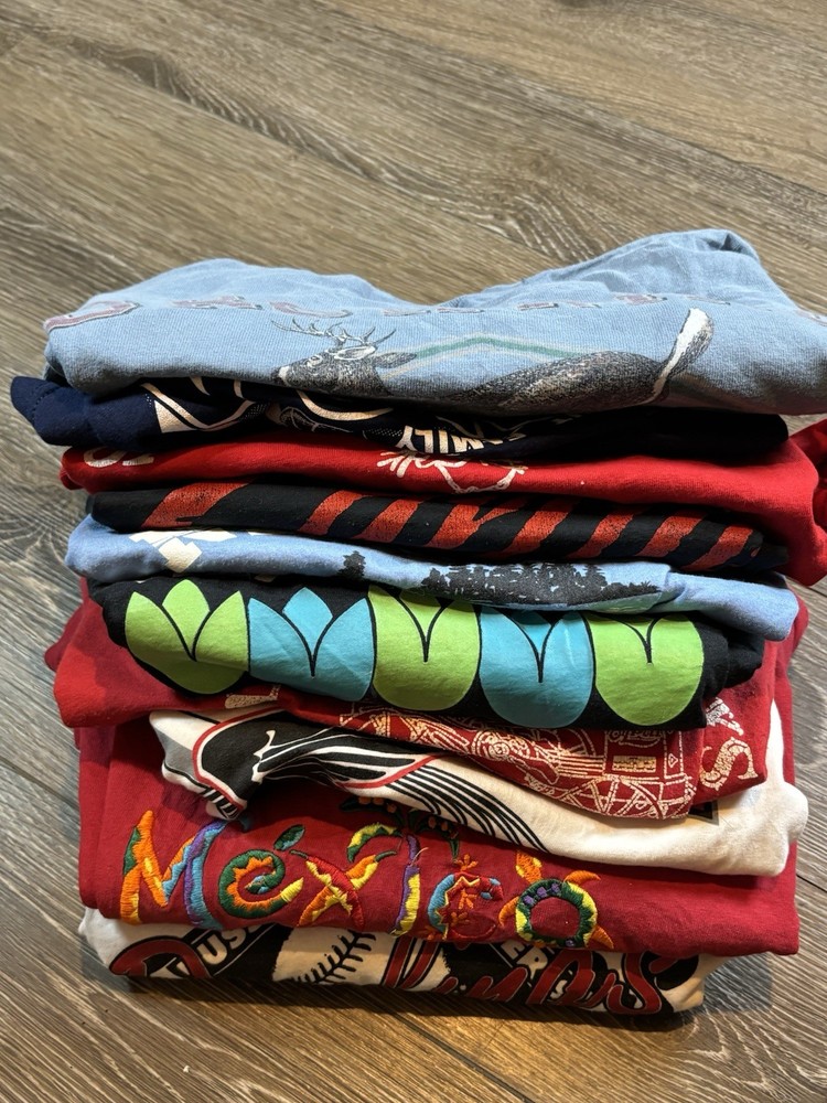 Wholesale Resellers Lot Of 10 Vintage Shirts Various Sizes And Colors