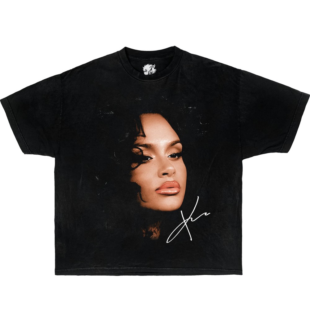 Kehlani Face Boxy Vintage Boxy Tee Shirt oversized t-shirt streetwear y2k