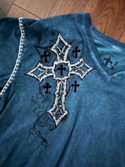 Affliction x Raw State Y2K Tee with Contrast Stitching