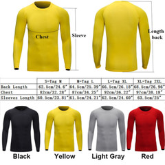Men’s Women’s Long Sleeve Performance Moisture Wicking T-Shirt Sports Fitness