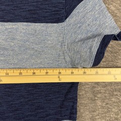 RRL Ralph Lauren Shirt Mens Medium Blue Striped Short Sleeve Crewneck Cotton Tee