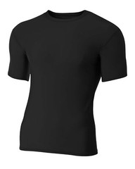 5 Pack Of A4 N3130 Adult Polyester Spandex Short Sleeve Compression T-Shirt