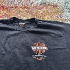 Vintage Harley Davidson Dubai Bike Week T-Shirt XL UAE Made in USA Black Graphic
