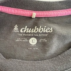 Chubbies Tee Shirt The Weekend Has Arrived Large Pocket T Gray Charcoal Used