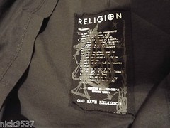 RELIGION Mens Asymmetric T-Shirt | XS | S | RRP £25 | 28% OFF & UK FREEPOST
