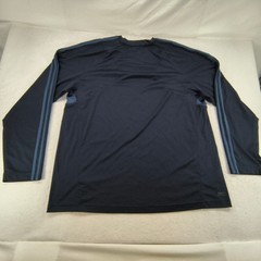 Adidas Athletic Crew Neck Long Sleeve T Shirt Mens Size 2XL Navy Blue