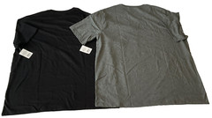Members Mark Short Sleeve T Shirts Mens Size 2XL Black Gray Crewneck 2 Shirts
