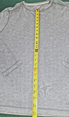 Orvis Classic Collection Men’s Medium Blue grey Knit Long Sleeve T-Shirt