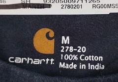 Lot Of 6 Carhartt Mens Medium BluePocket Crewneck T- Shirt Work Uniform Rental