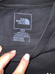 NWT THE NORTH FACE MENS S/S BOX NSE TEE LARGE BLACK/PINK