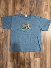 Vintage 2006 40th Anniversary Blank Park Zoo Tortoise Des Moines Blue Shirt XL