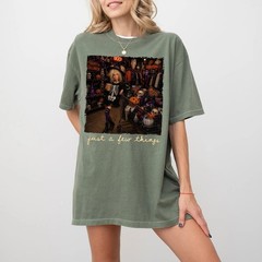 Funny Doll Face Halloween Shirt Just a Few Things Spooky Season Pumpkin Graphic