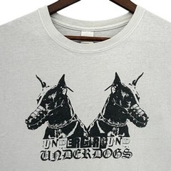 Underground Underdogs Doberman Graphic T-Shirt SZ L Grey Streetwear Trap Emopop