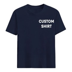 Personalized Casual T-Shirt with Custom Logo Pattern – Soft Tee for Men Women