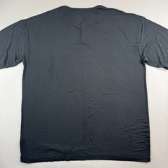 YoungLA Mens Large Dark Gray Modal Polyester Spandex Oversized Henley T-Shirt