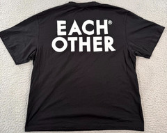 Each x Other Shirt Mens Medium Black Crew Neck Embroidered Logo Tee Summer