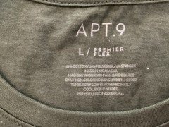 Apt. 9 Men’s Premier Flex Soft Long Sleeve Green T-Shirt – Size L