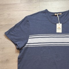 NWT MARINE LAYER VINTAGE HEAVY SLUB STRIPE TEE MENS XL NAVY BLUE PREPPY Y2K NEW