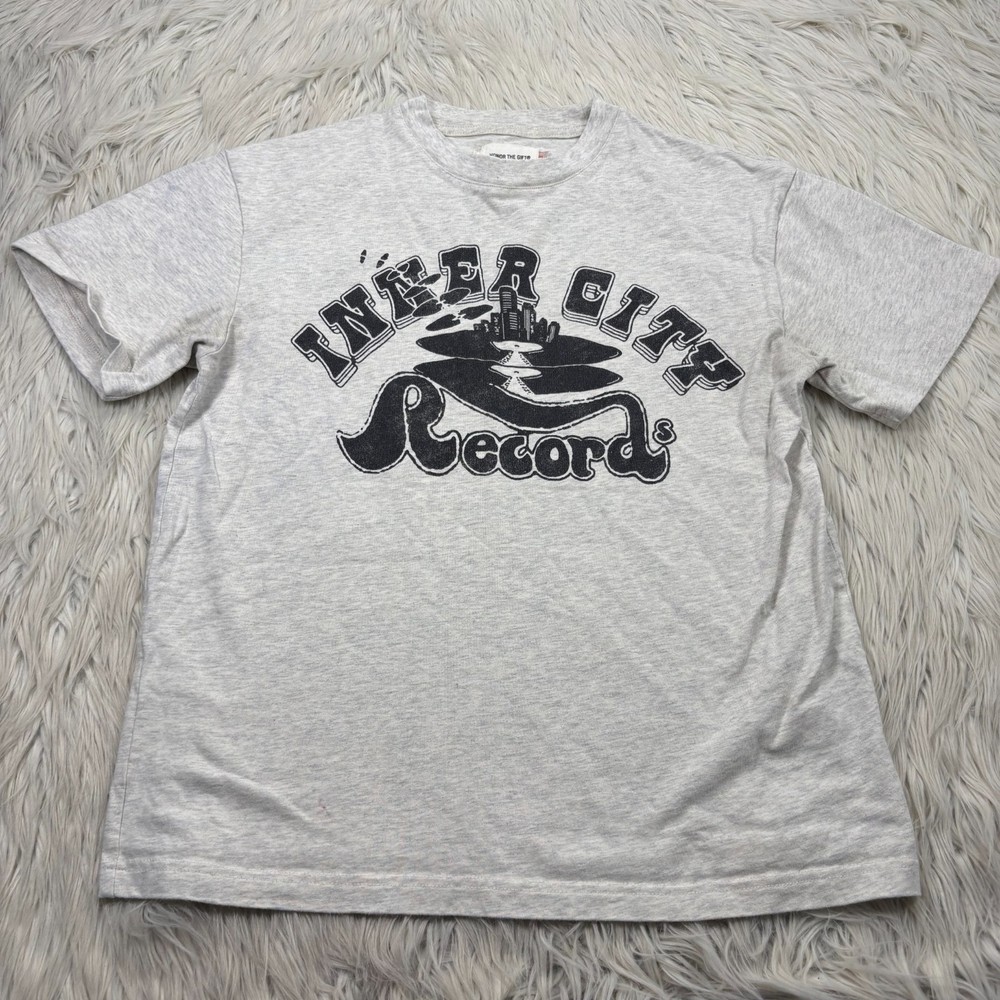 Honor the Gift Inner Men’s S Heathered Gray Black City Records Graphic Tee