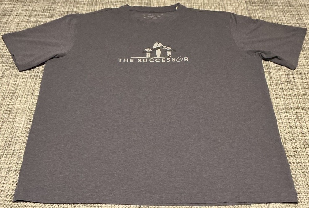 Peter Millar The Successor T-shirt Mens Gray Short Sleeve Cotton Blend XL