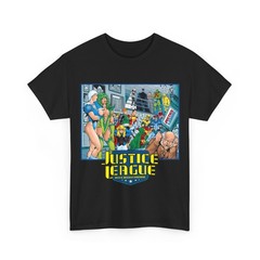 Justice League International T-Shirt – Kevin Maguire Art – JLI – DC Comics