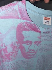 Supreme Phase 2 Malcolm X T-Shirt 2007 Large Teal Blue Box Logo Tee