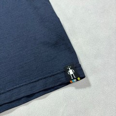 Smartwool T-Shirt Men’s Large Merino Sport 150 Navy Blue Wool Blend Base Layer