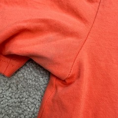 Express Basic V-Neck T-Shirt Mens Medium Coral Orange Short Sleeve Cotton Tee