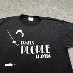Vintage Famous People Players Shirt Mens XL Black Theater Graphic Stage Show