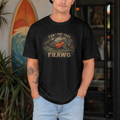 Can I Pet That Frawg Funny Poison Dart Frog Retro Distressed Nature Lover
