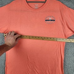 Ocean City Shirt Mens Large Orange Island Time Maryland Graphic Logo Beach Tee