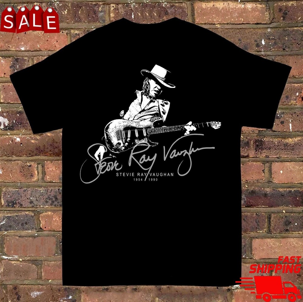 Stevie Ray Vaughan guitar Signature T-Shirt
