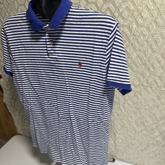 Polo Ralph Lauren Red White Blue USA Collar Golf Shirt Striped Preppy Mens Large