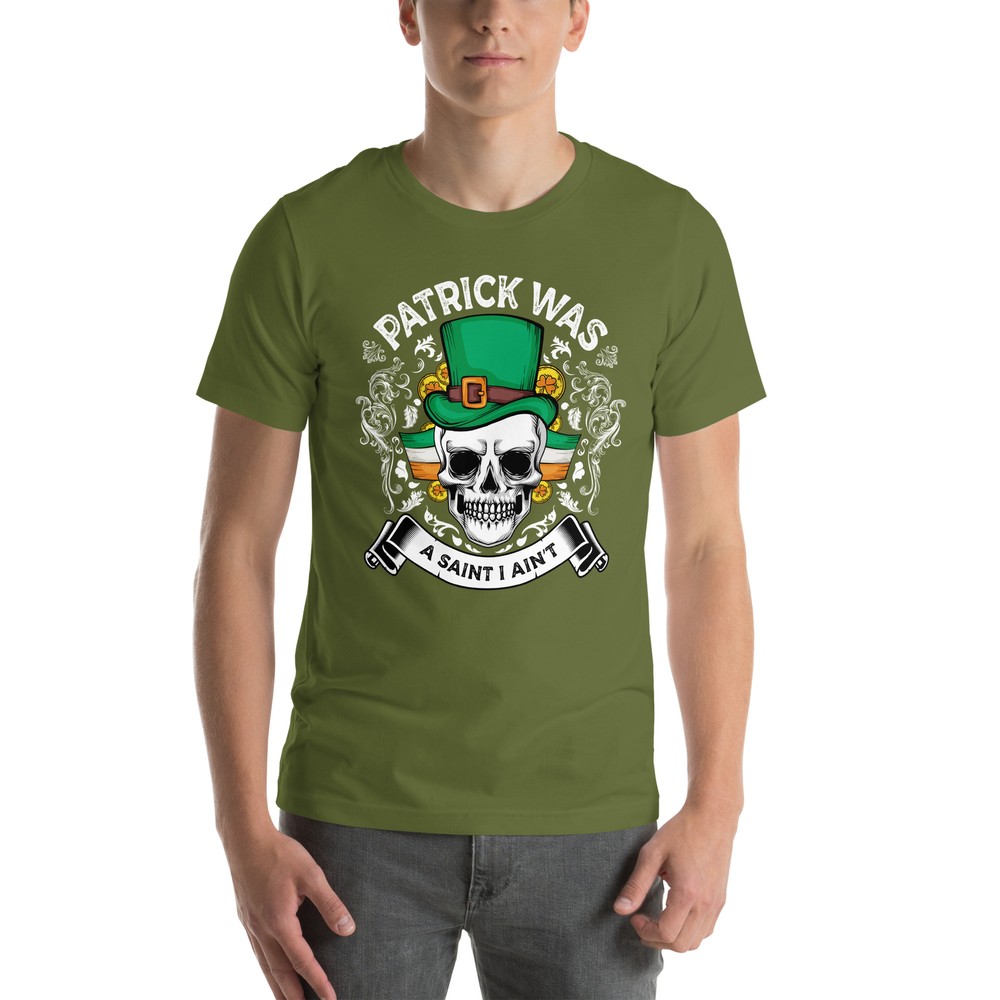St Patrick Was, A Saint I Ain’t – St. Patrick’s Day Skull Tee