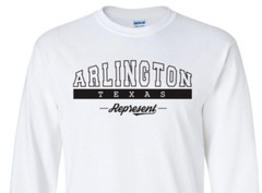 Arlington Texas State T-Shirt Long Sleeve Graphic Tees Unisex Apparel