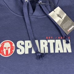 Spartan Race Hoodie Logo Men’s Size Large Navy Blue Classic