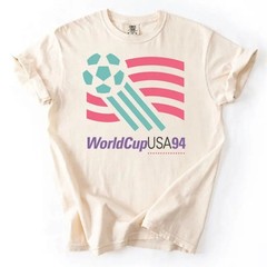 Vintage 1994 USA World Cup T Shirt | Bold 90’s Colors | Retro Soccer Graphic