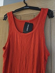 Bruno Banani Straight Line Mens Red Stripe Vest Top / Tank Top – Size Medium
