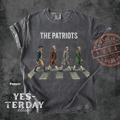 The Patriots Founding Fathers Walking Abbey Road American Flag Patriotic T-Shirt