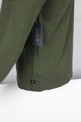 Roark Men’s Well Worn Midweight Pocket Tee Long Sleeve Shirt S Small Green