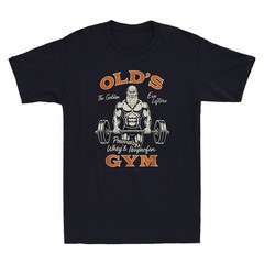 Old’s Gym Funny Old Men Workout Parody Dad Grandpa Weightlifting Men’s T-Shirt