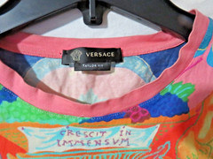 Versace Taylor Fit Andy Dixon Caravaggio Double Sided Designer T Shirt Size L