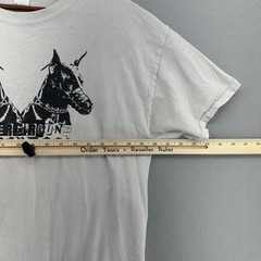 Underground Underdogs Doberman Graphic T-Shirt SZ L Grey Streetwear Trap Emopop
