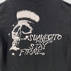 Suavecito Mens T-Shirt Medium M Black Short Sleeve ‘Stay Firme’ Camisa