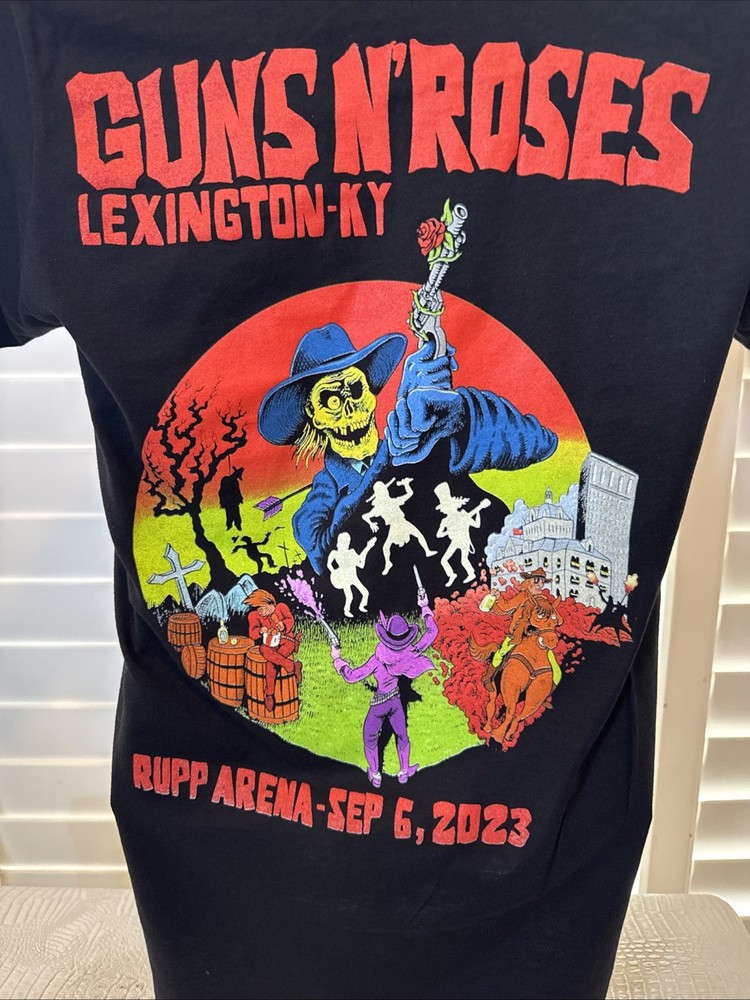 Official Guns N Roses 9/6/23 Lexington KY Event Shirt Size Medium New