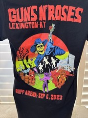 Official Guns N Roses 9/6/23 Lexington KY Event Shirt Size Medium New