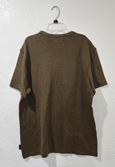 Kenneth Cole New York Men’s Medium Textured Cotton Tee Faded Brown Medium NWT